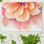 Blumenkunst enthüllt Design Geschirrtuch (Gefaltet)