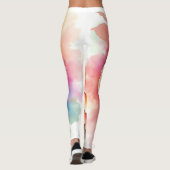 Blumenkunst enthüllt Design Leggings (Rückseite)