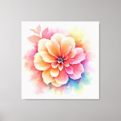 Blumenkunst enthüllt Design Leinwanddruck (Vorderseite)