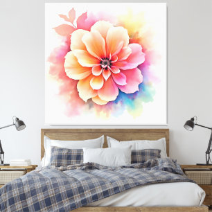 Blumenkunst enthüllt Design Leinwanddruck