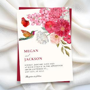 Blumenkunst-Hochzeit Save The Date
