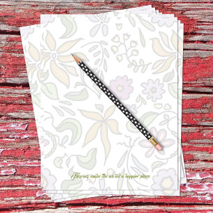 Blumenkunst Leer Scrapbook Papier Briefbogen