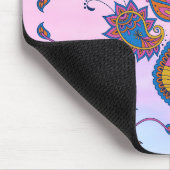 Blumenkunst, Mehndi Blue Bliss Mousepad (Ecke)