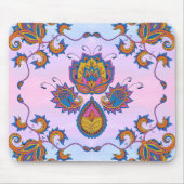 Blumenkunst, Mehndi Blue Bliss Mousepad (Vorne)