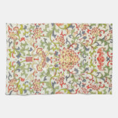 Blumenkunst Muster Vintage Textil Geschirrtuch (Horizontal)