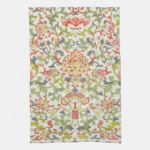 Blumenkunst Muster Vintage Textil Geschirrtuch (Vertikal)