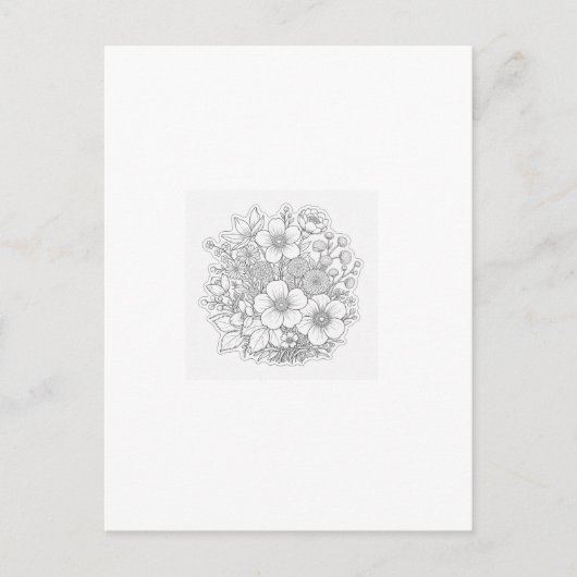 Blumenkunst Postkarte (Vorderseite)