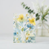 Blumenkunst Postkarte (Stehend Vorderseite)