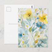 Blumenkunst Postkarte (Vorne/Hinten)