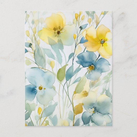 Blumenkunst Postkarte (Vorderseite)