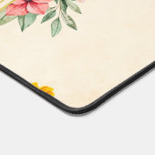 Blumenkunst, rosafarbene Grafik, Lady of Spring Schreibtischunterlage (Ecke)