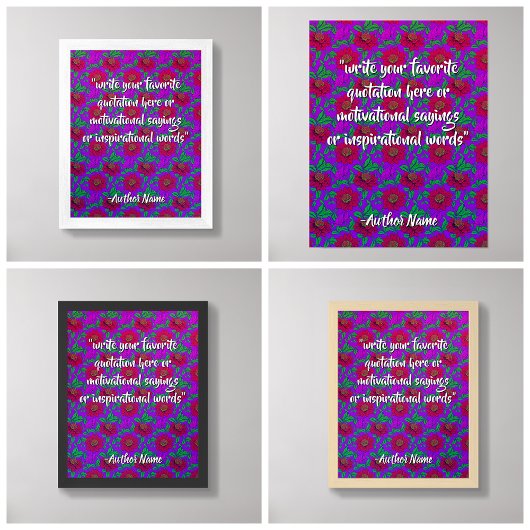 (Blumenkunst / Rote Blume) Erstellen Sie Ihr eigen Poster