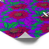 (Blumenkunst / Rote Blume) Erstellen Sie Ihr eigen Poster (Ecke)