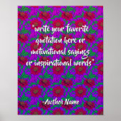 (Blumenkunst / Rote Blume) Erstellen Sie Ihr eigen Poster (Vorne)