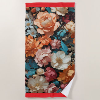 Blumenkunst Strandtuch
