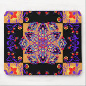 Blumenkunst, Violettart Mehndi Mousepad (Vorne)