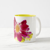 Blumenkunst Zweifarbige Tasse (VorderseiteRechts)