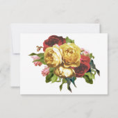 Blumenkünstlerhochzeit RSVP Karte (Rückseite)