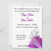 Blumenkünstlerische Hochzeit von Boho Wasserfarbe Einladung (Vorderseite)