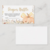 Blumenkürbis fallen in Liebe Babywindeln Begleitkarte (Vorne/Hinten)