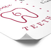 Blumenkürbis Geburtstag Meilenstein Poster (Ecke)