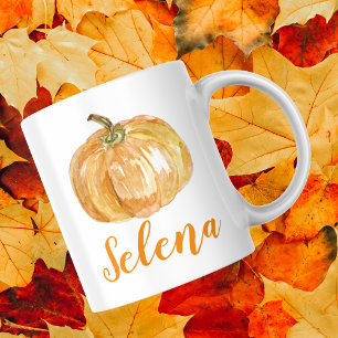 Blumenkürbis Individuelle Name Fall Zweifarbige Tasse