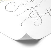 Blumenkürbis Kinderduschkarten und Geschenkschild Poster (Ecke)