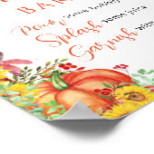 Blumenkürbis Mama osa Bar Poster (Ecke)