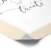 Blumenkürbis Süßigkeiten und Leckereien Babydusche Poster (Ecke)