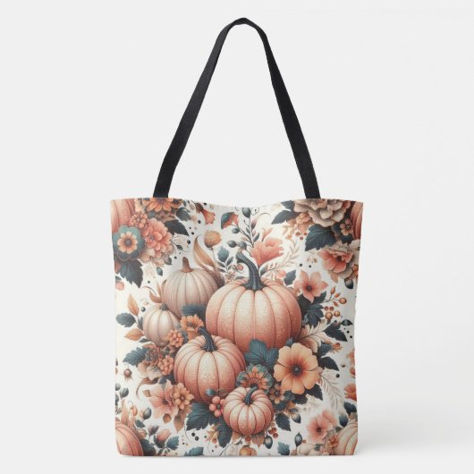 Blumenkürbis Tasche (Rückseite)