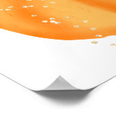 Blumenkürbis-Typografie Poster (Ecke)