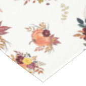 Blumenkürbis und Blätter drucken Tischdecke (Schrägansicht)