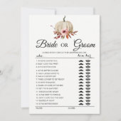 Blumenkürbisbräune oder Gräuel Einladung (Vorderseite)