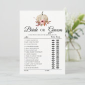 Blumenkürbisbräune oder Gräuel Einladung (Stehend Vorderseite)