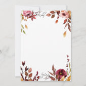 Blumenkürbisbräune oder Gräuel Einladung (Rückseite)