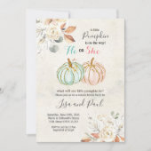 Blumenkürme, die er oder sie Geschlecht offenbaren Einladung (Vorderseite)