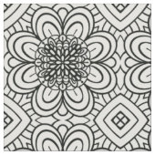 Blumenlabyrinth-Stoff Stoff (Nahaufnahme)