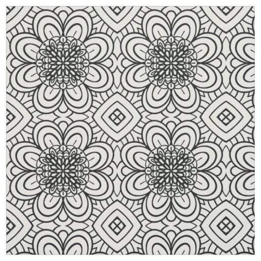 Blumenlabyrinth-Stoff Stoff (Muster)