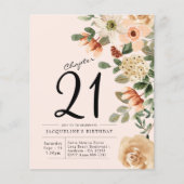 Blumenladen 21. Geburtstag Einladung Flyer (Vorne)