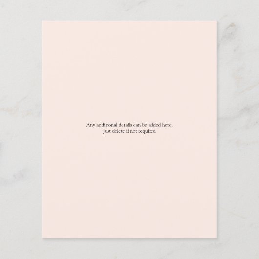 Blumenladen 50. Geburtstag Einladung Flyer (Hinten)