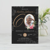 Blumenladen 60. Geburtstag Einladung Foto (Stehend Vorderseite)