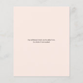 Blumenladen 90. Geburtstag Einladung Flyer (Hinten)