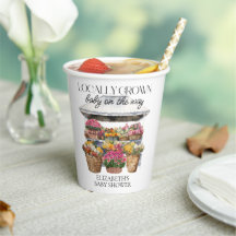 Blumenladen auf dem heimischen Markt Girl Baby Sho