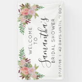 Blumenladen Brautparty Begrüßungstage bis ich tue Banner (Vertikal)