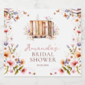 Blumenladen-Brautparty Schaumweinetikett (Einzelnes Label)