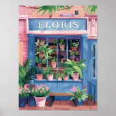 Blumenladen-Druck Blumenmarkt-Poster Poster (Vorne)