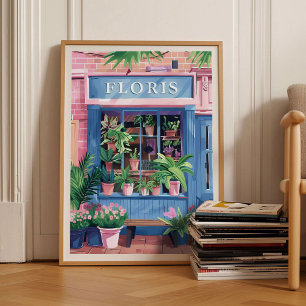 Blumenladen-Druck Blumenmarkt-Poster Poster