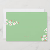 Blumenläden Einladung (Rückseite)