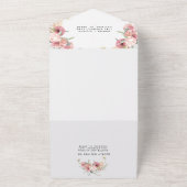 Blumenladen in einer Hochzeitsfeier All In One Einladung (Außenbereich)