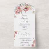 Blumenladen in einer Hochzeitsfeier All In One Einladung (Innen Boden)